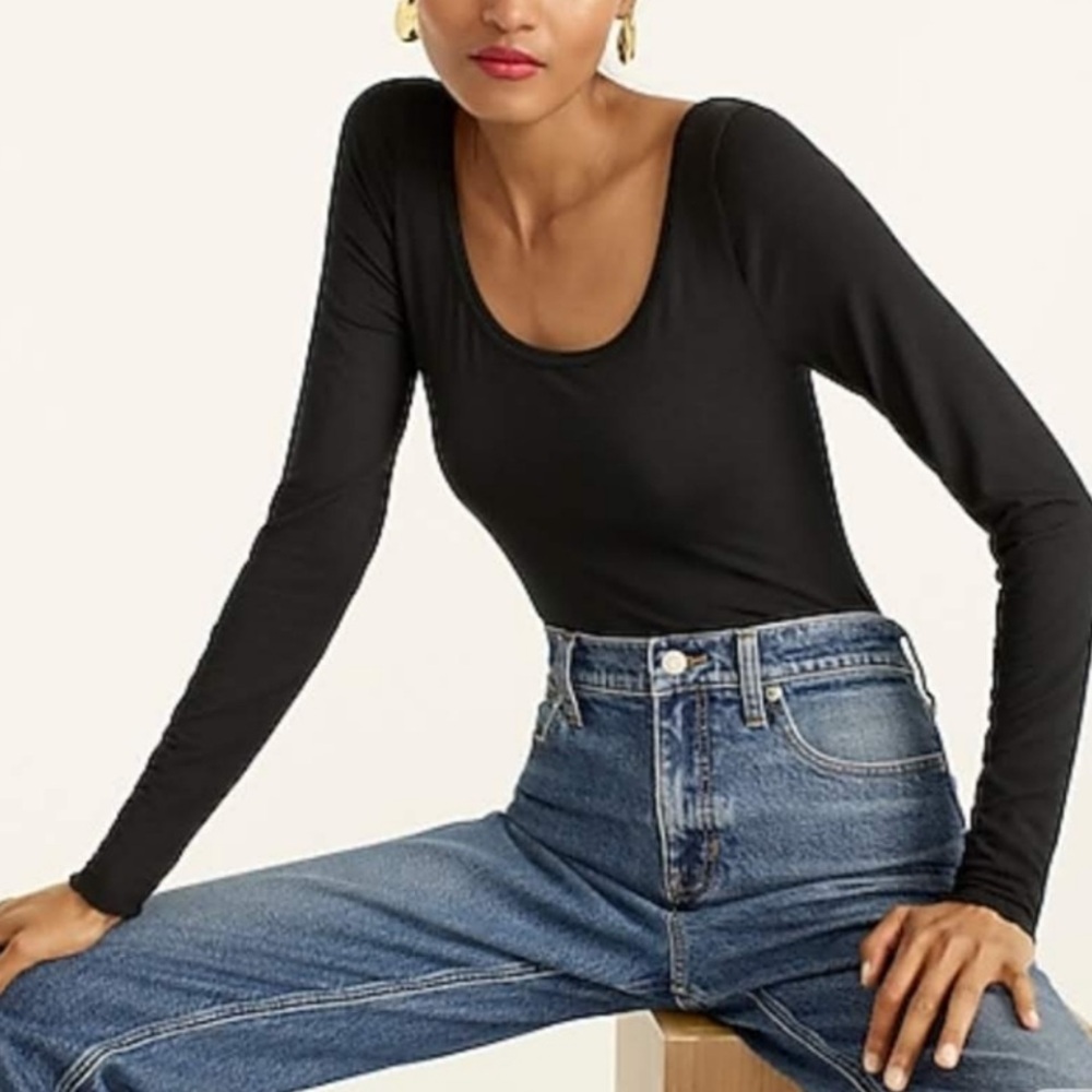 JCrew NWT Scoopneck bodysuit, size L